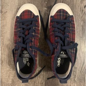 Adidas Plaid Platform Sneakers NEW!